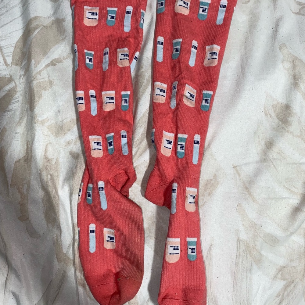 Used Figs “bottle service” compression socks